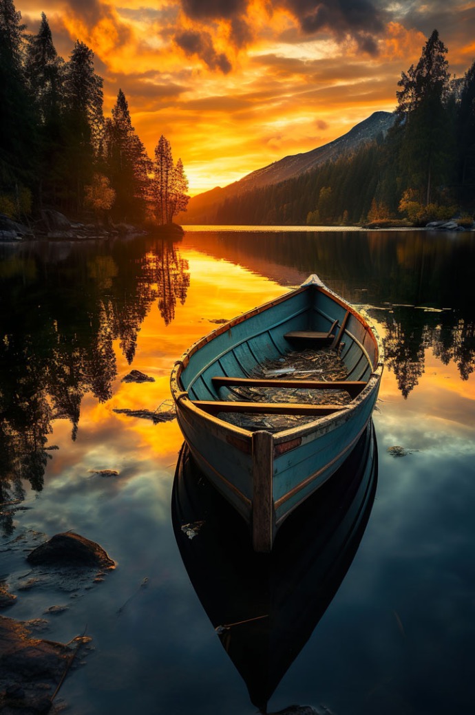 Laguna Sunset grabado