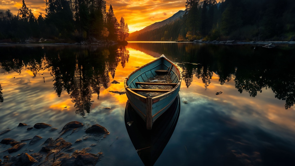 Paisaje con óleo inicial