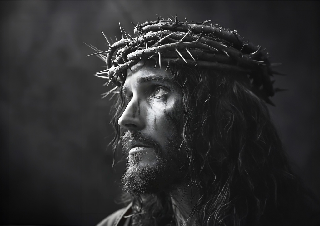 El Mesías con carboncillo
