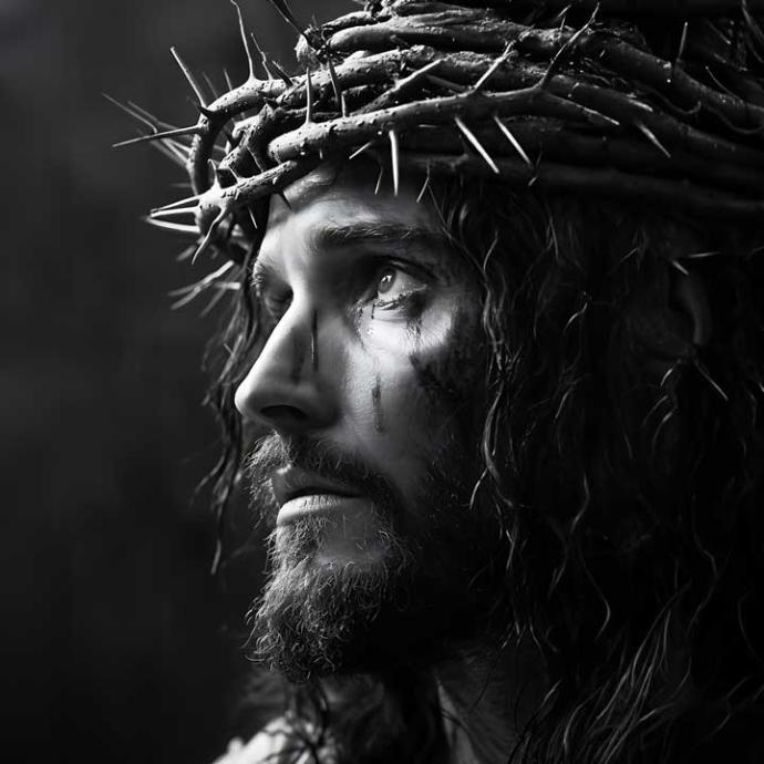 Mesías con carboncillo